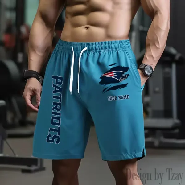 New England Patriots Men's Shorts Badminton Sports Shorts Summer SPTMBSS086 - Image 4