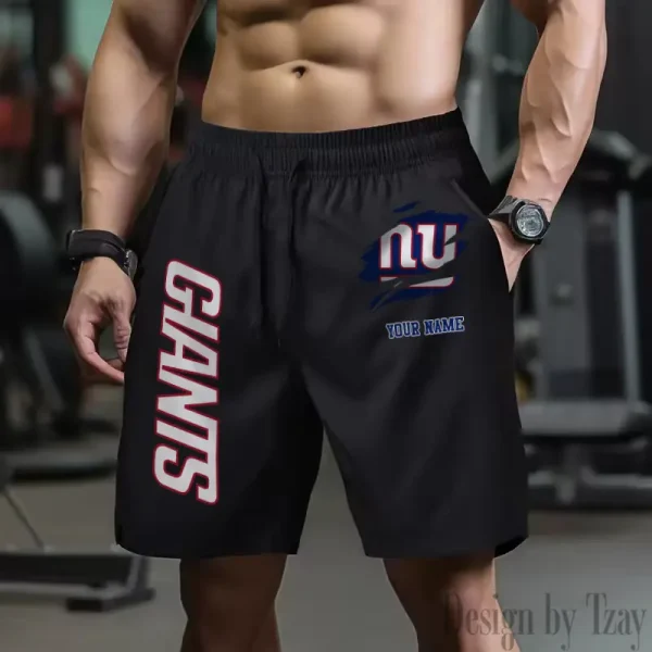 New York Giants Men's Shorts Badminton Sports Shorts Summer SPTMBSS088 - Image 2
