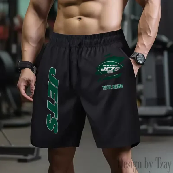 New York Jets Men's Shorts Badminton Sports Shorts Summer SPTMBSS089 - Image 3