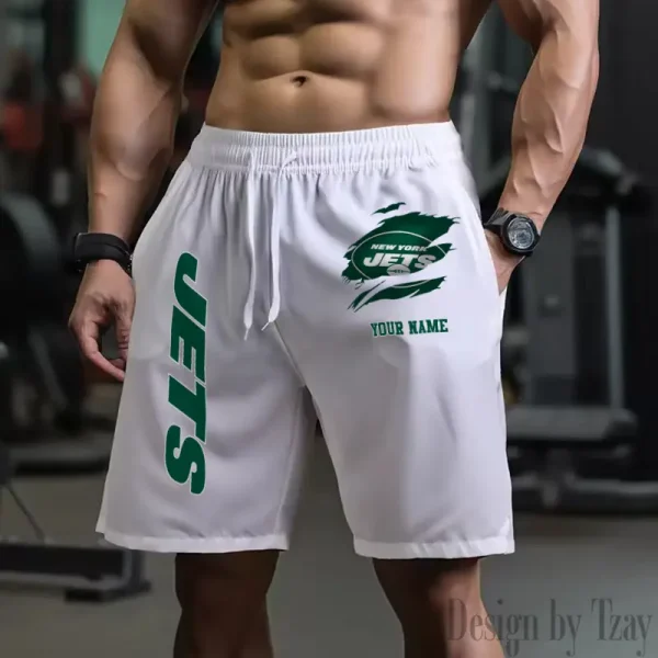 New York Jets Men's Shorts Badminton Sports Shorts Summer SPTMBSS089 - Image 5