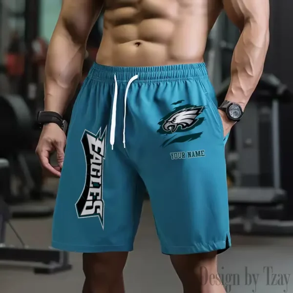 Philadelphia Eagles Men's Shorts Badminton Sports Shorts Summer SPTMBSS090
