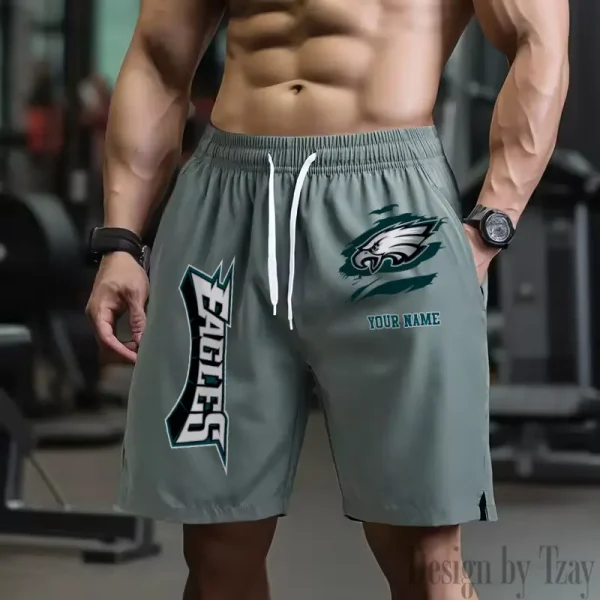 Philadelphia Eagles Men's Shorts Badminton Sports Shorts Summer SPTMBSS090 - Image 2