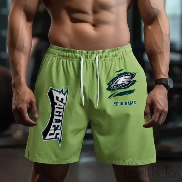 Philadelphia Eagles Men's Shorts Badminton Sports Shorts Summer SPTMBSS090 - Image 3