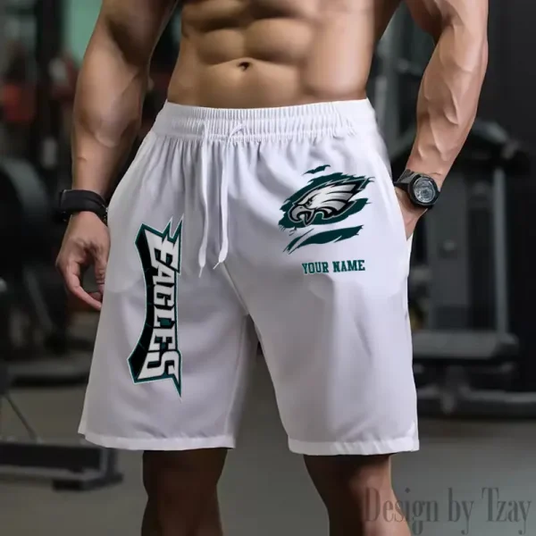 Philadelphia Eagles Men's Shorts Badminton Sports Shorts Summer SPTMBSS090 - Image 5