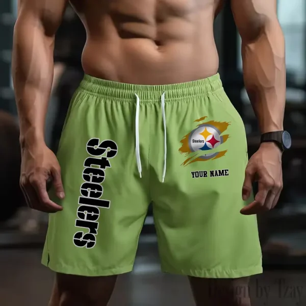 Pittsburgh Steelers Men's Shorts Badminton Sports Shorts Summer SPTMBSS091
