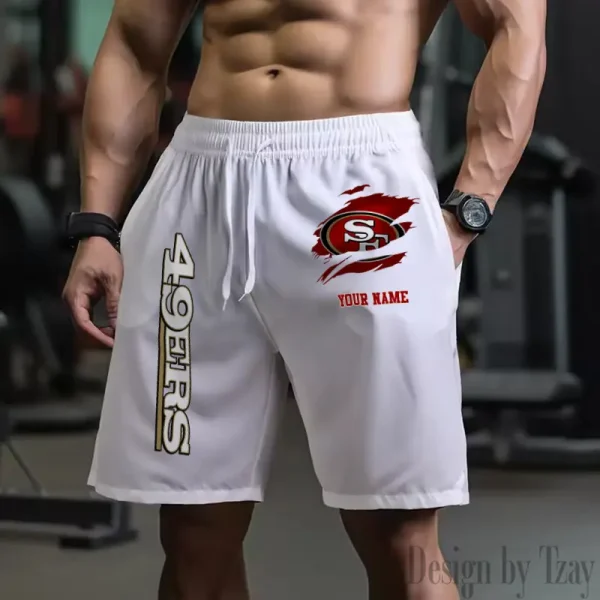 San Francisco 49ers Men's Shorts Badminton Sports Shorts Summer SPTMBSS092