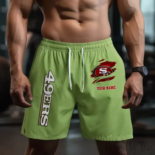 San Francisco 49ers Men's Shorts Badminton Sports Shorts Summer SPTMBSS092 - Image 5