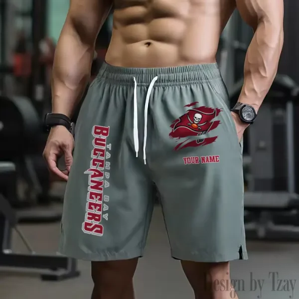 Tampa Bay Buccaneers Men's Shorts Badminton Sports Shorts Summer SPTMBSS094 - Image 3