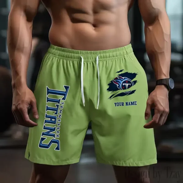 Tennessee Titans Men's Shorts Badminton Sports Shorts Summer SPTMBSS095