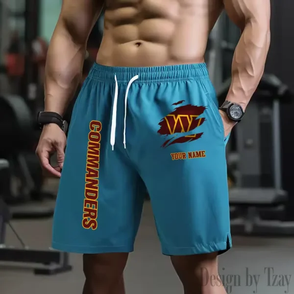 Washington Commanders Men's Shorts Badminton Sports Shorts Summer SPTMBSS096 - Image 4