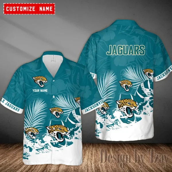 Jacksonville Jaguars Casual Men's Hawaiian Shirt 3D Printed New AZHWS1103