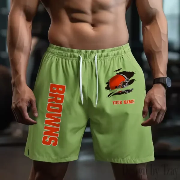 Cleveland Browns Men's Shorts Badminton Sports Shorts Summer SPTMBSS072 - Image 4