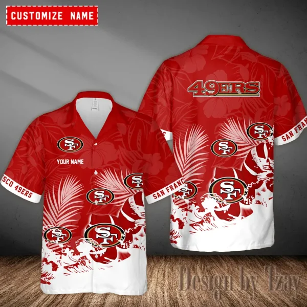 San Francisco 49ers Casual Men's Hawaiian Shirt 3D Printed New AZHWS1116