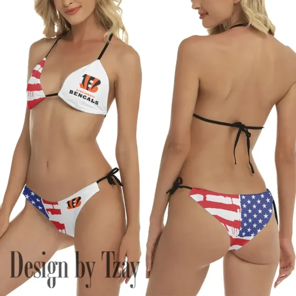 Cincinnati Bengals Ladies Bikini Suit Beach Swimming Two-Piece 98CBK154
