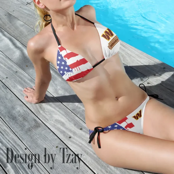Washington Commanders Ladies Bikini Suit Beach Swimming Two-Piece 98CBK179