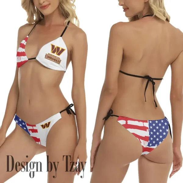 Washington Commanders Ladies Bikini Suit Beach Swimming Two-Piece 98CBK179 - Image 2