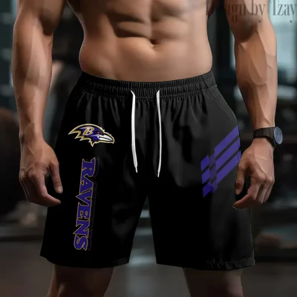 Baltimore Ravens Casual Men's Drawstring Shorts Trending 2025 BGSHORT478 - Image 2