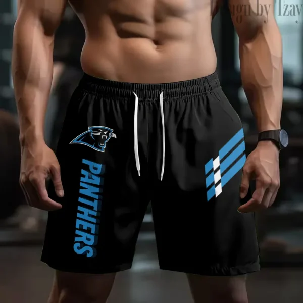 Carolina Panthers Casual Men's Drawstring Shorts Trending 2025 BGSHORT480 - Image 2