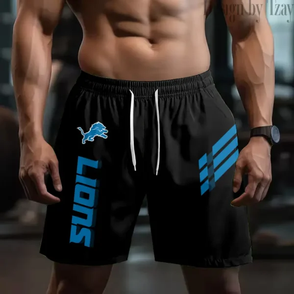 Detroit Lions Casual Men's Drawstring Shorts Trending 2025 BGSHORT486 - Image 2