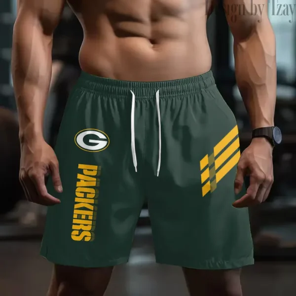 Green Bay Packers Casual Men's Drawstring Shorts Trending 2025 BGSHORT487