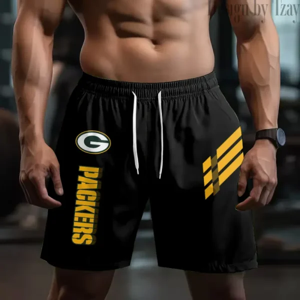 Green Bay Packers Casual Men's Drawstring Shorts Trending 2025 BGSHORT487 - Image 2
