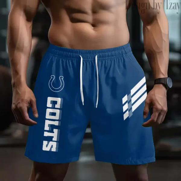 Indianapolis Colts Casual Men's Drawstring Shorts Trending 2025 BGSHORT489