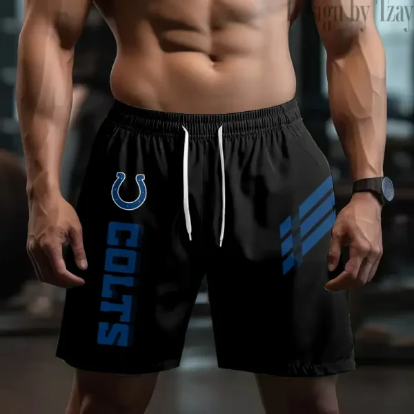 Indianapolis Colts Casual Men's Drawstring Shorts Trending 2025 BGSHORT489 - Image 2
