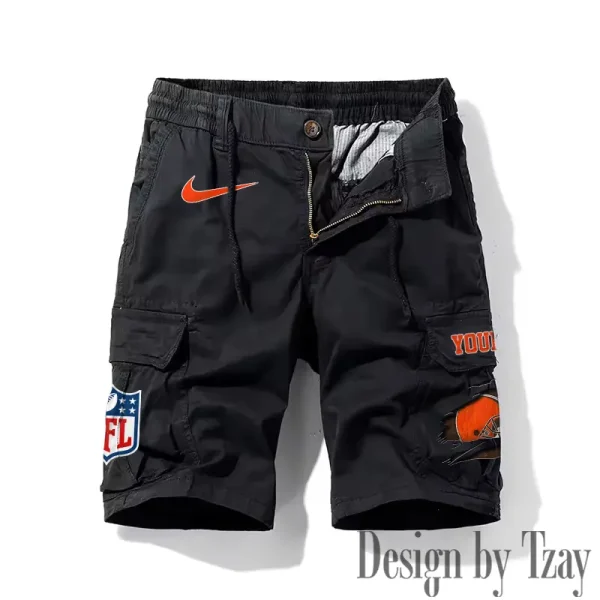Cleveland Browns Men's Casual Shorts Style 2025 SPTMCS008 - Image 3