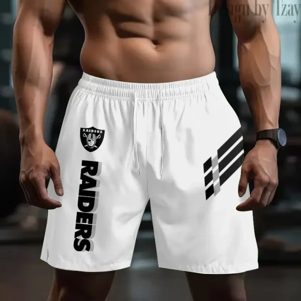 Las Vegas Raiders Casual Men's Drawstring Shorts Trending 2025 BGSHORT492