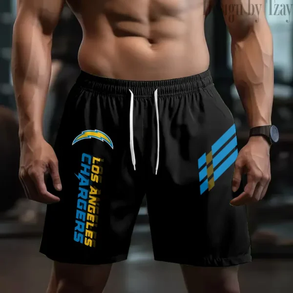 Los Angeles Chargers Casual Men's Drawstring Shorts Trending 2025 BGSHORT493 - Image 2