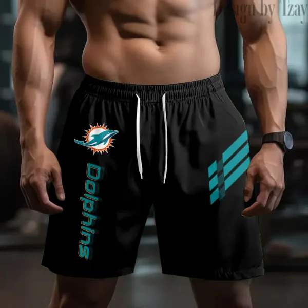 Miami Dolphins Casual Men's Drawstring Shorts Trending 2025 BGSHORT495 - Image 2