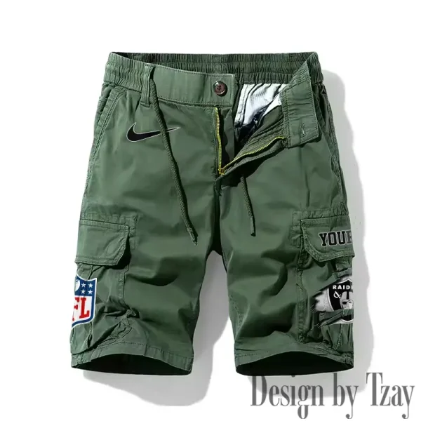 Las Vegas Raiders Men's Casual Shorts Style 2025 SPTMCS017 - Image 3
