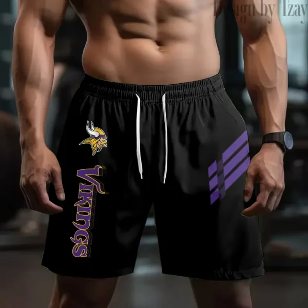 Minnesota Vikings Casual Men's Drawstring Shorts Trending 2025 BGSHORT496 - Image 2