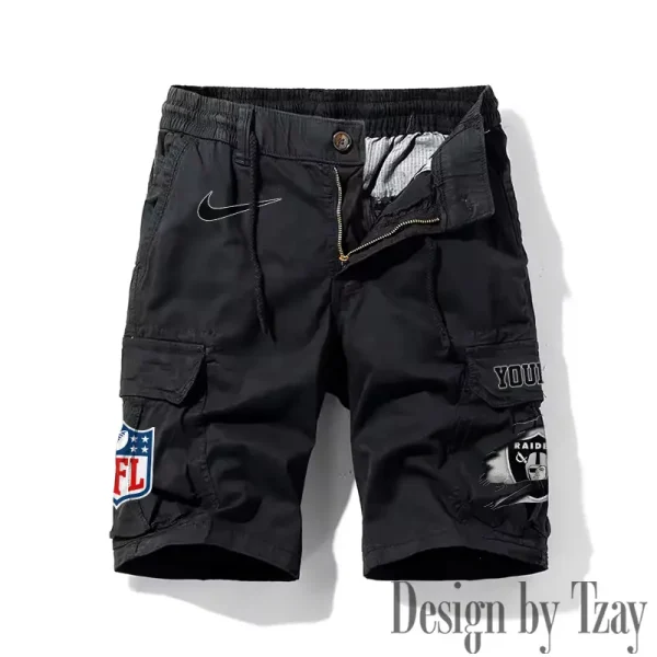 Las Vegas Raiders Men's Casual Shorts Style 2025 SPTMCS017 - Image 4