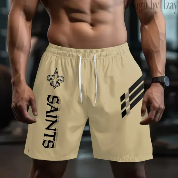 New Orleans Saints Casual Men's Drawstring Shorts Trending 2025 BGSHORT498