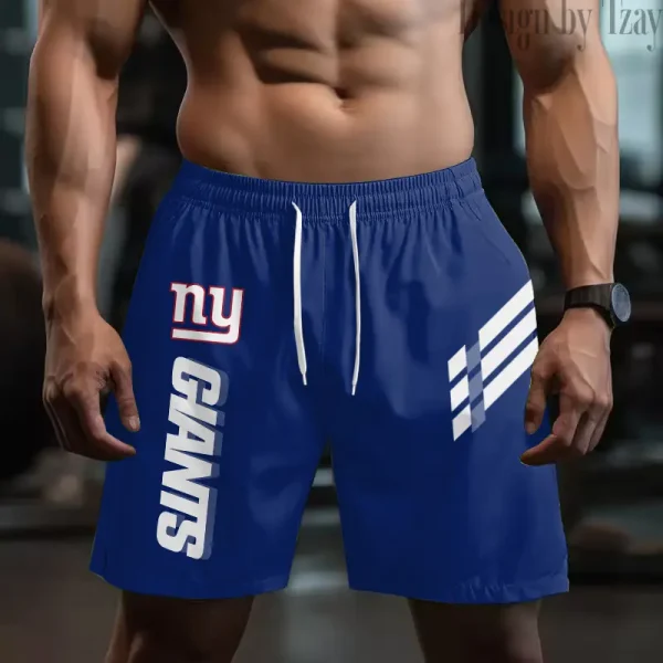 New York Giants Casual Men's Drawstring Shorts Trending 2025 BGSHORT499