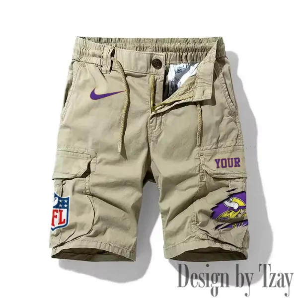 Minnesota Vikings Men's Casual Shorts Style 2025 SPTMCS021 - Image 3