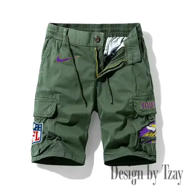Minnesota Vikings Men's Casual Shorts Style 2025 SPTMCS021 - Image 4