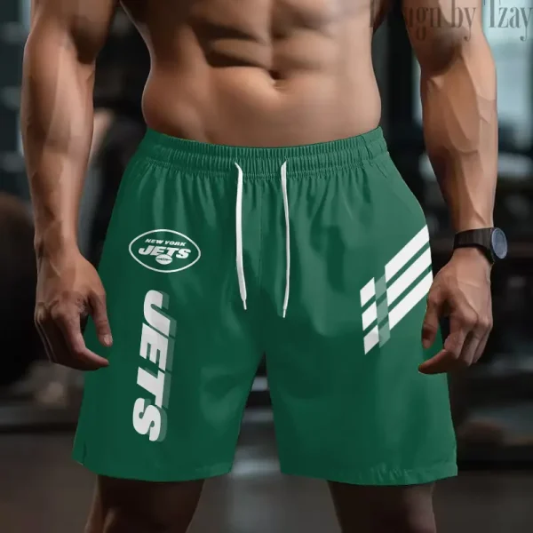 New York Jets Casual Men's Drawstring Shorts Trending 2025 BGSHORT500