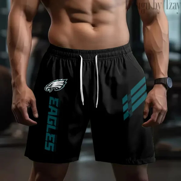 Philadelphia Eagles Casual Men's Drawstring Shorts Trending 2025 BGSHORT501 - Image 2