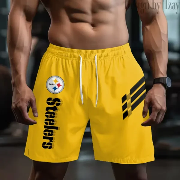 Pittsburgh Steelers Casual Men's Drawstring Shorts Trending 2025 BGSHORT502