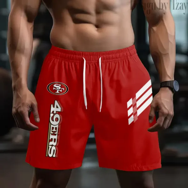 San Francisco 49ers Casual Men's Drawstring Shorts Trending 2025 BGSHORT503