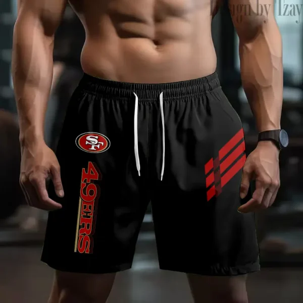 San Francisco 49ers Casual Men's Drawstring Shorts Trending 2025 BGSHORT503 - Image 2