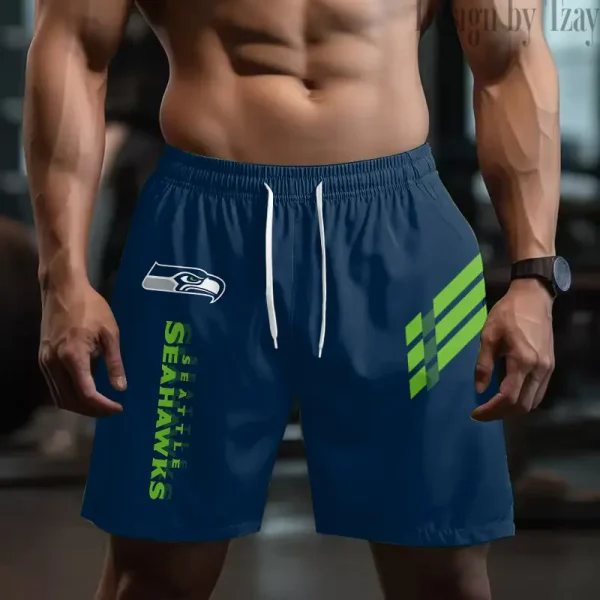 Seattle Seahawks Casual Men's Drawstring Shorts Trending 2025 BGSHORT504