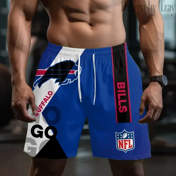 Buffalo Bills Casual Men's Drawstring Shorts Trending 2025 BGSHORT511