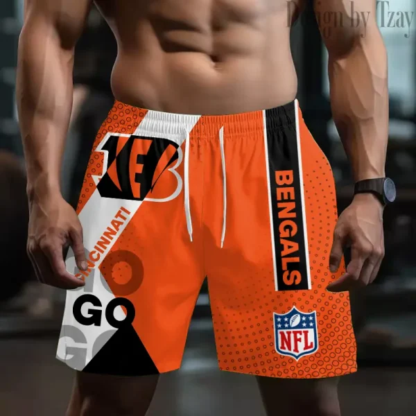 Cincinnati Bengals Casual Men's Drawstring Shorts Trending 2025 BGSHORT514