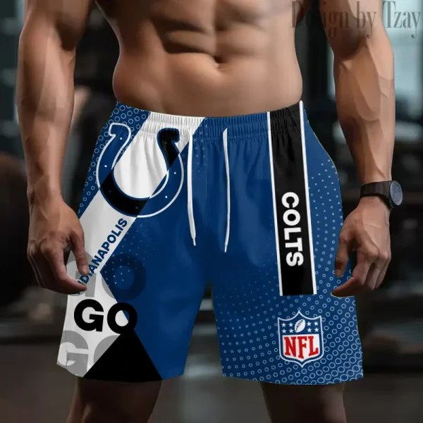 Indianapolis Colts Casual Men's Drawstring Shorts Trending 2025 BGSHORT521