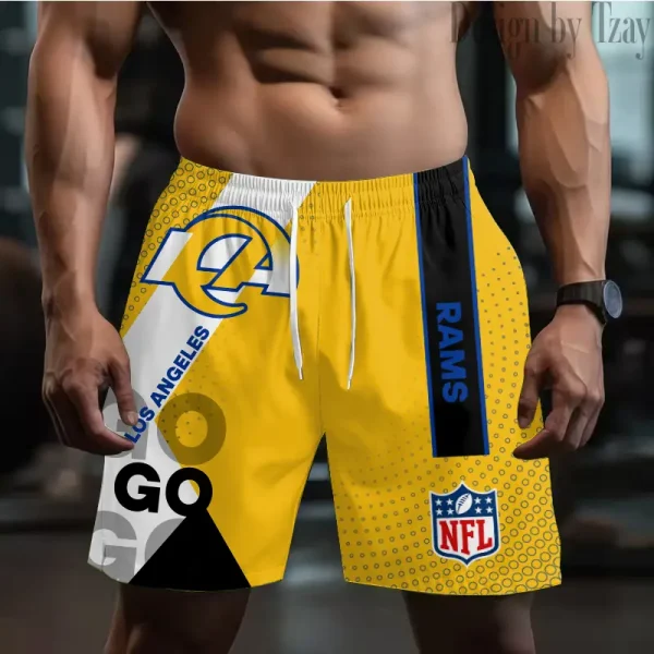 Los Angeles Rams Casual Men's Drawstring Shorts Trending 2025 BGSHORT526