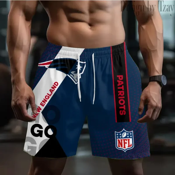 New England Patriots Casual Men's Drawstring Shorts Trending 2025 BGSHORT529