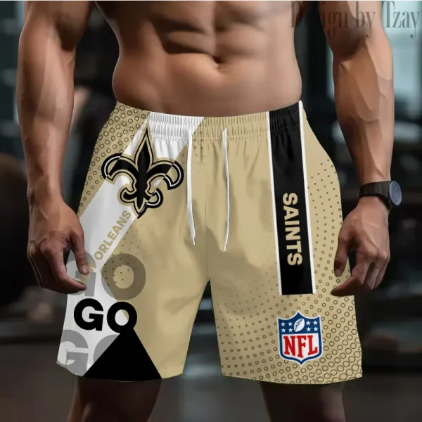 New Orleans Saints Casual Men's Drawstring Shorts Trending 2025 BGSHORT530